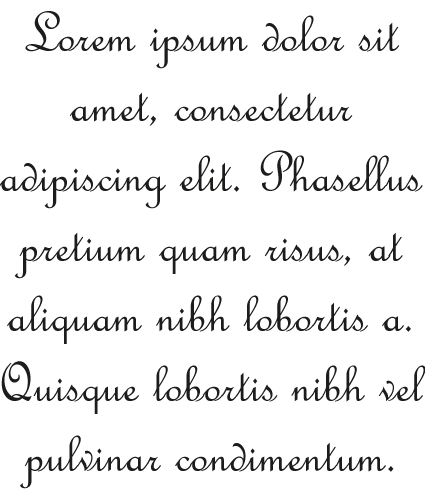 French script