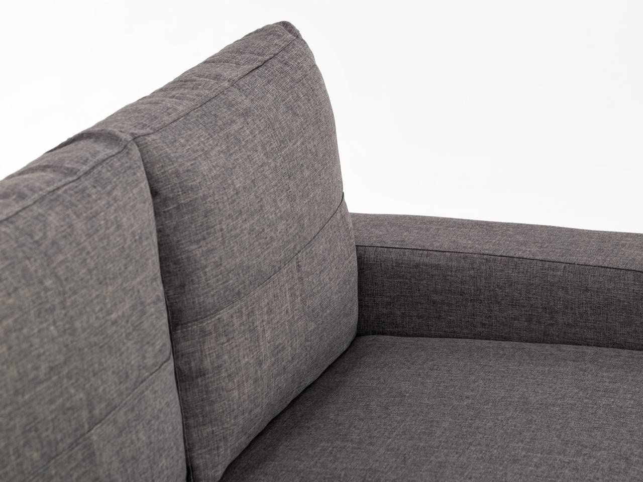 VERMONT 3-Sits Vändbar Divansoffa Mörkgrå