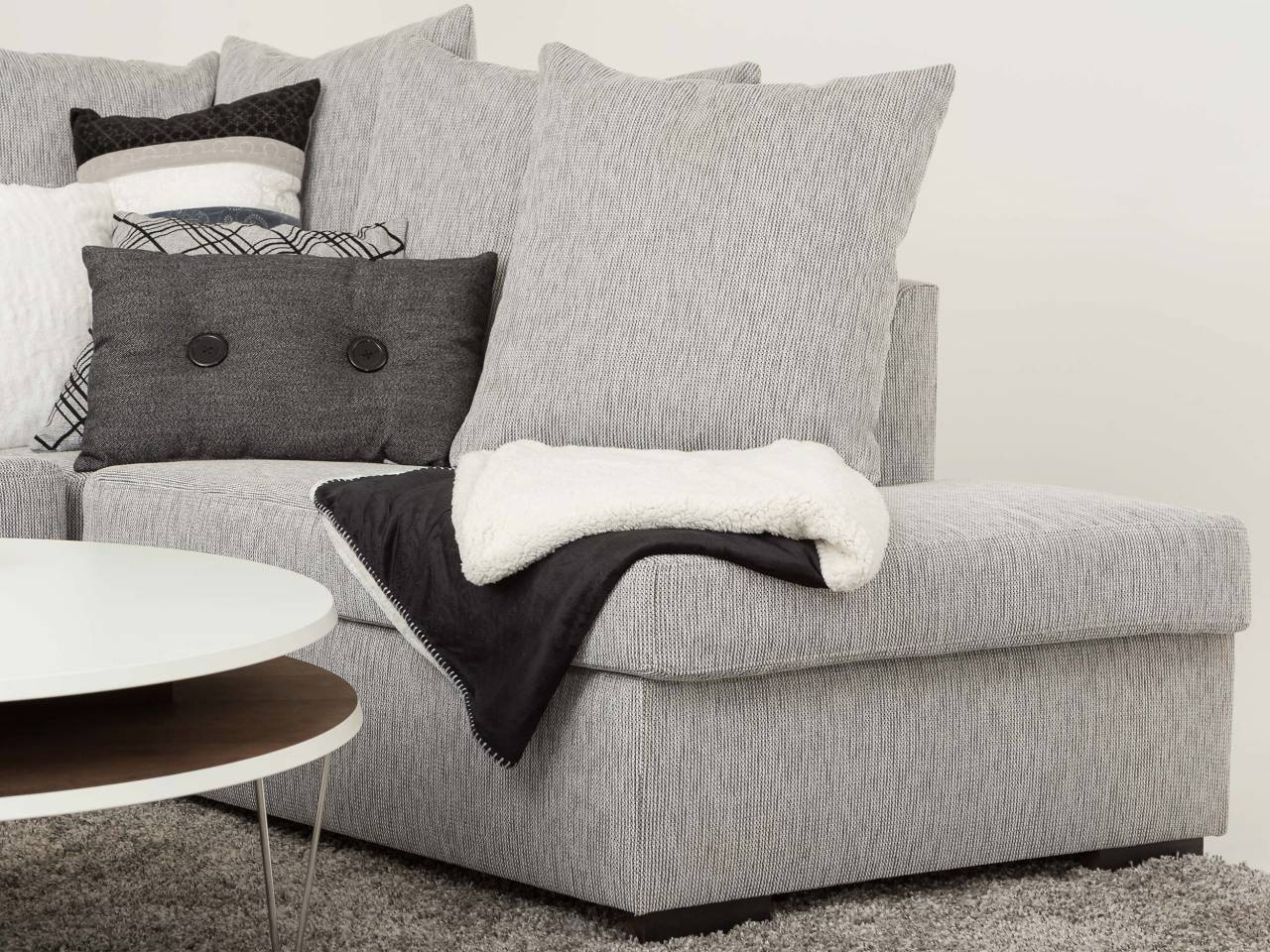 CHICAGO Large U-Soffa Ljusgrå