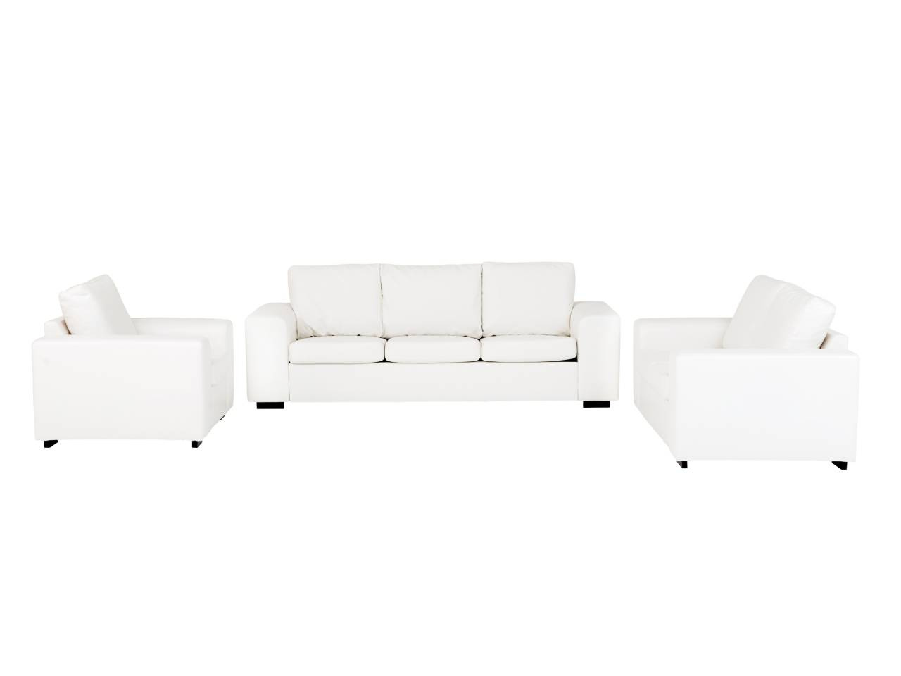 CONNECT 3+2+1 Ecoläder Vit