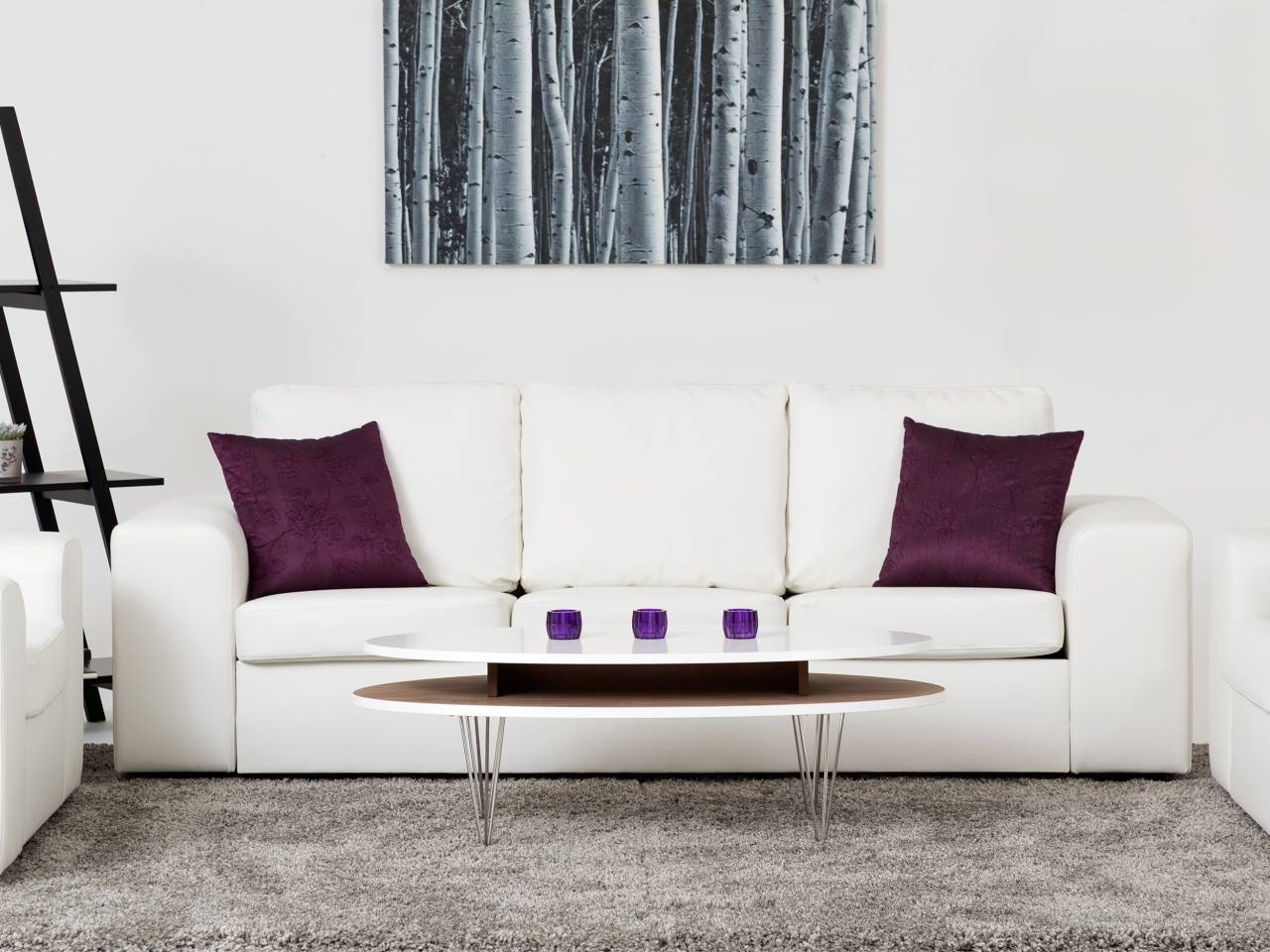 CONNECT 3+2+1 Ecoläder Vit